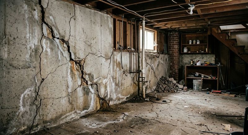 Basement Crack Repair in Meriden, CT