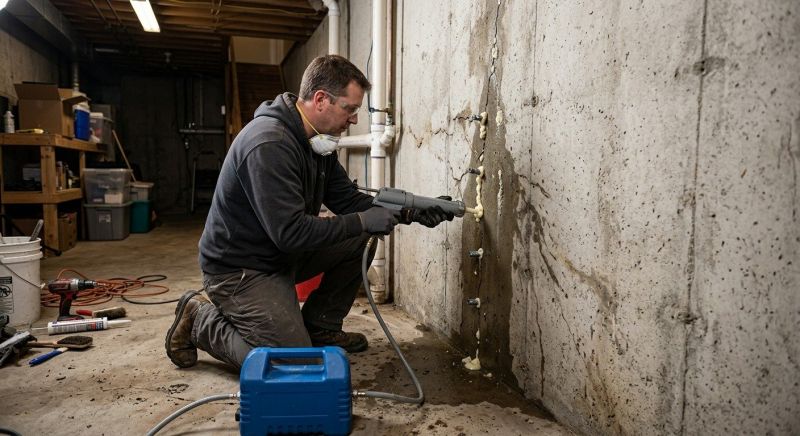 Basement Foundation Repair in Oakville, CT