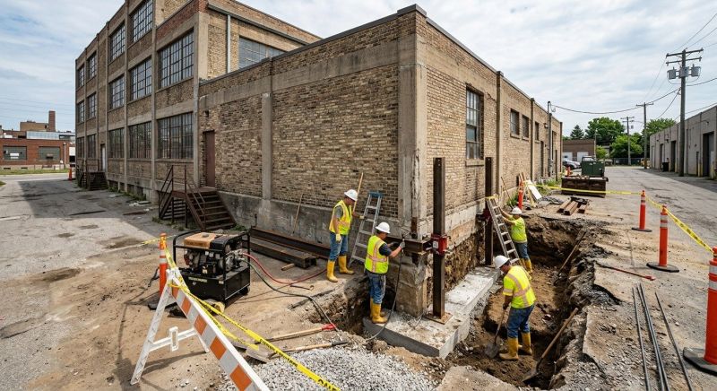 Building Foundation Repair in East Hartford, CT