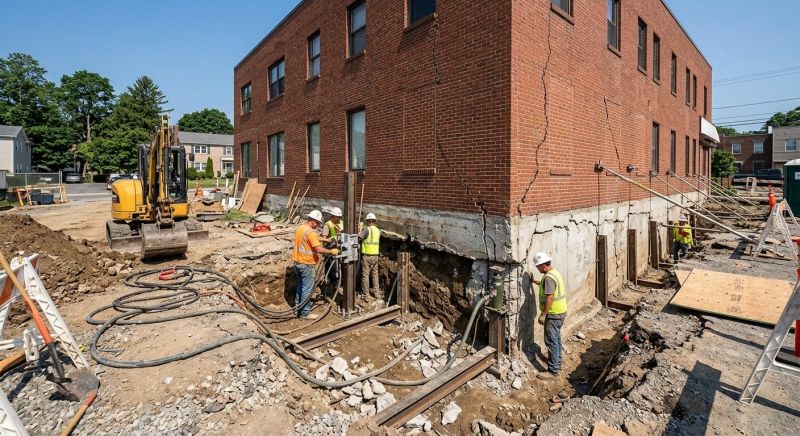 Building Foundation Repair in Hartford, CT