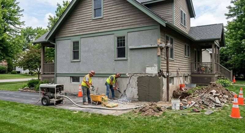 Building Foundation Repair in Oakville, CT