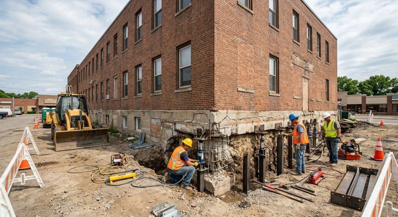 Commercial Foundation Repair in Meriden, CT
