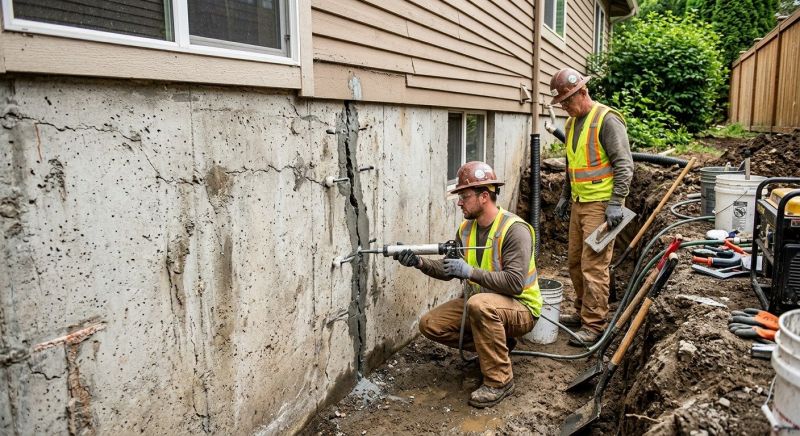 Cracked Foundation Repair in Manchester, CT