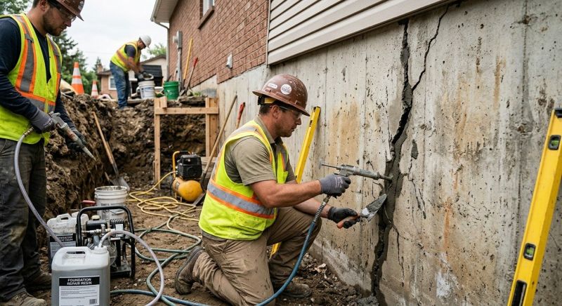Cracked Foundation Repair in New Haven, CT