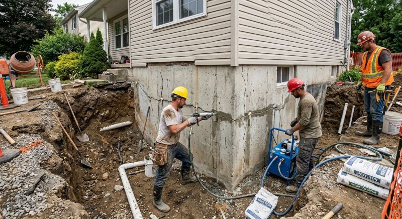 Cracked Foundation Repair in North Haven, CT