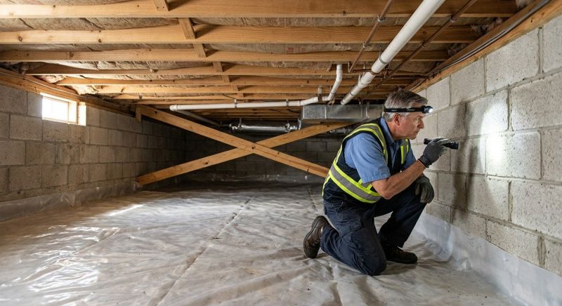 Crawl Space Leveling in Meriden, CT