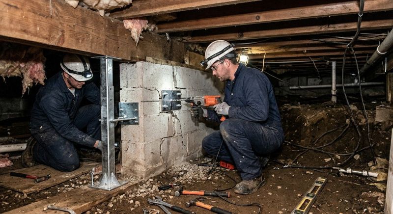 Crawlspace Foundation Repair in Colchester, CT