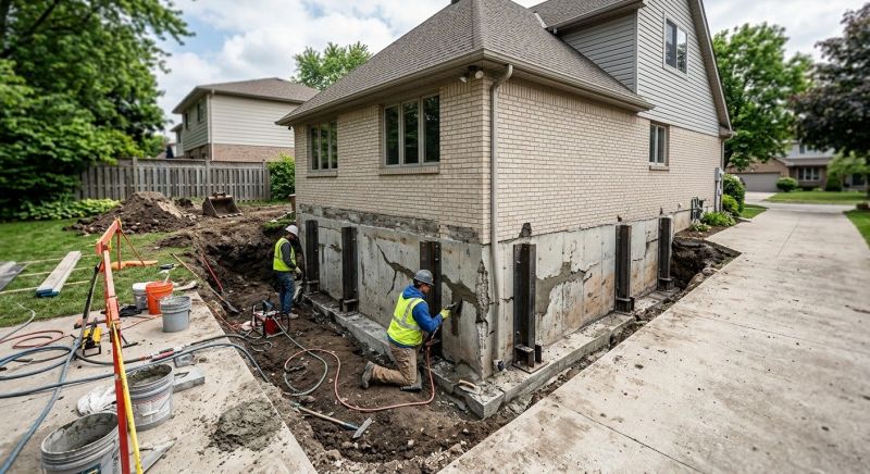 Exterior Foundation Repair in Meriden, CT