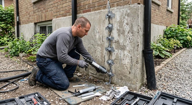 Foundation Crack Repair in Berlin, CT