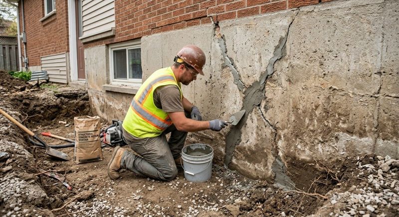 Foundation Crack Repair in Bethany, CT