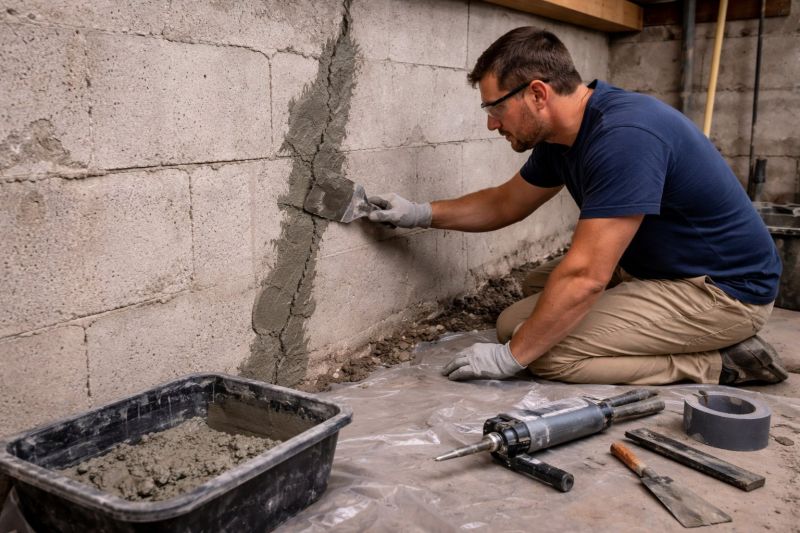Foundation Crack Repair in Shelton, CT