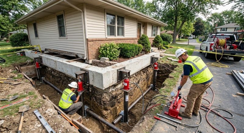 Foundation Jacking in Bloomfield, CT