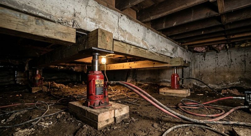 Foundation Jacking in Derby, CT