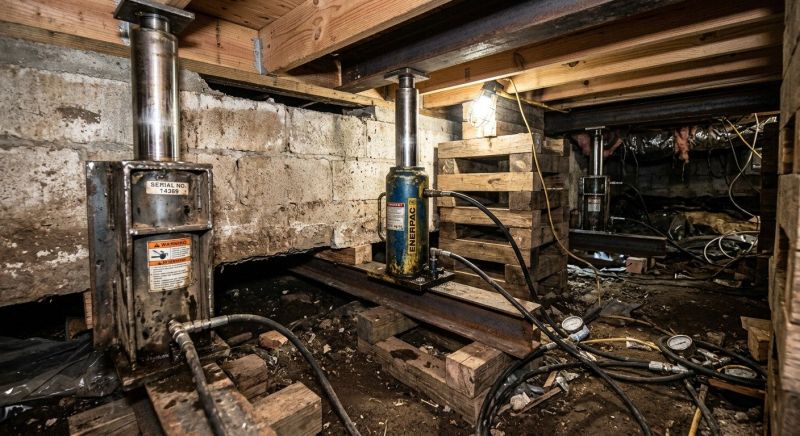 Foundation Jacking in Haddam, CT