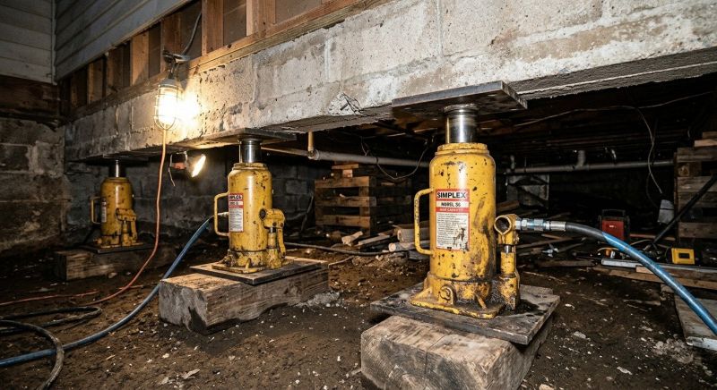Foundation Jacking in Plainville, CT