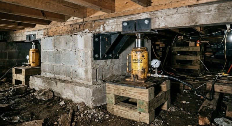 Foundation Jacking in Plainville, CT