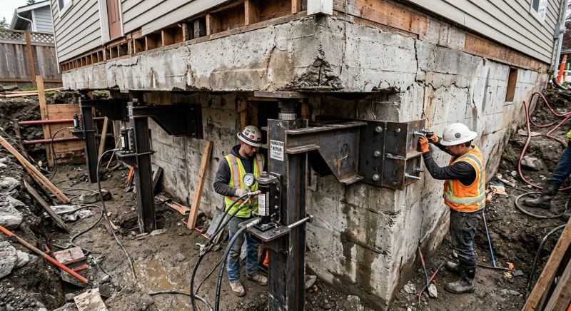 Foundation Lifting in Northfield, CT