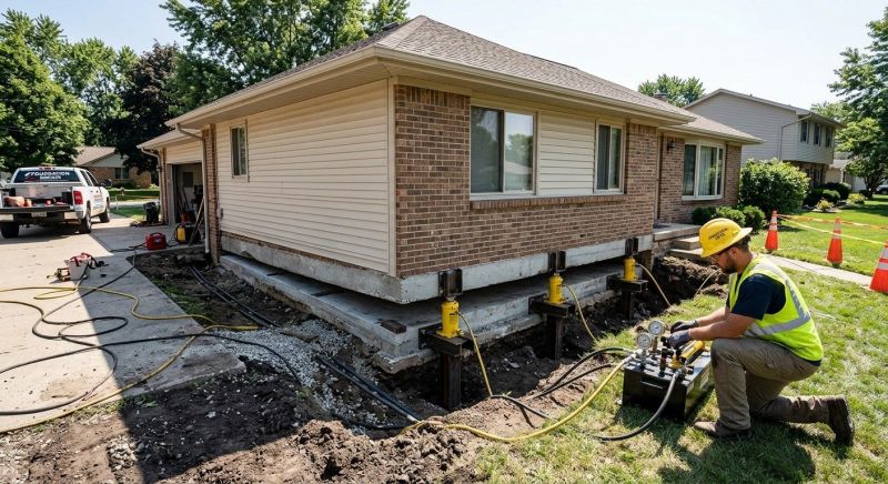 Foundation Lifting in Oxford, CT