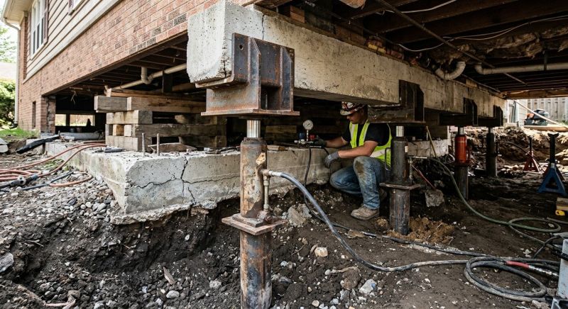 Foundation Lifting in Plymouth, CT