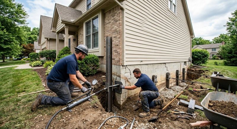Foundation Pier Repair in Meriden, CT