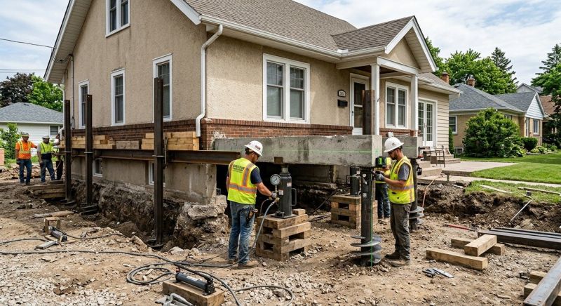 Foundation Releveling in Meriden, CT
