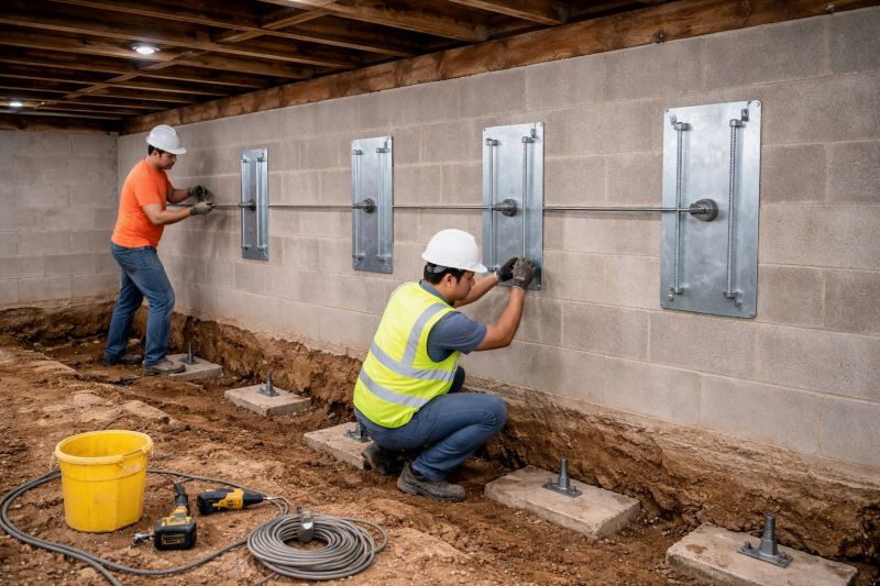 Foundation Stabilizing in Bolton, CT