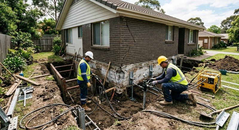 Foundation Stabilizing in Glastonbury, CT