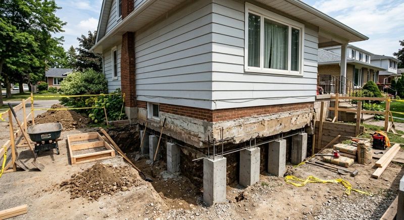 Foundation Underpinning in Meriden, CT