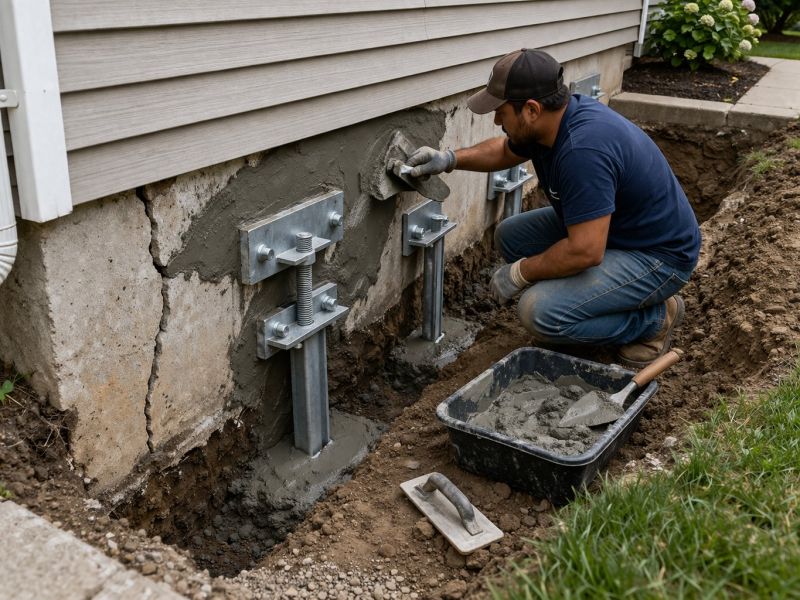 House Foundation Repair in Avon, CT