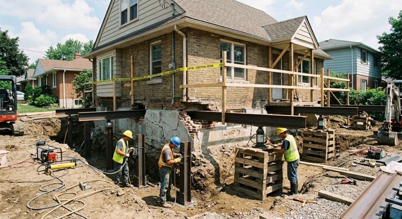 House Foundation Repair in Middletown, CT