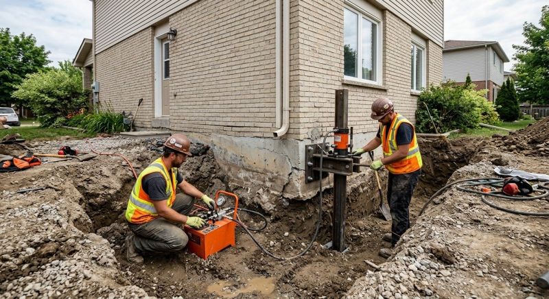 Sinking Foundation Lifting in Meriden, CT