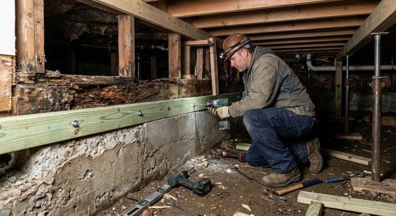 Sinking Foundation Repair in Clinton, CT