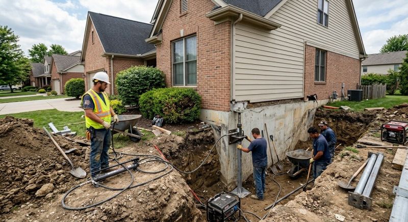Sinking Foundation Repair in Derby, CT