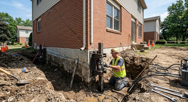 Sinking Foundation Repair in East Haven, CT