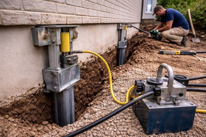 Sinking Foundation Repair in Harwinton, CT