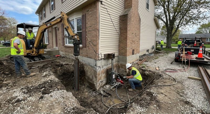 Sinking Foundation Repair in Oakville, CT