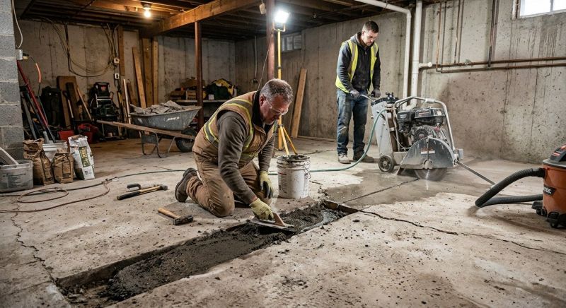 Slab Foundation Repair in Meriden, CT