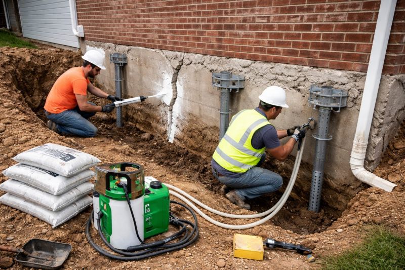 Structural Foundation Repair in Sandy Hook, CT