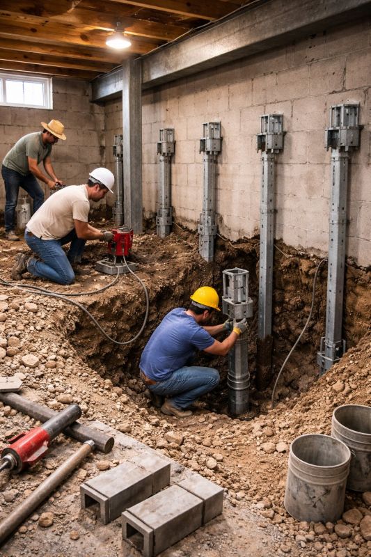 Structural Underpinning in Meriden, CT