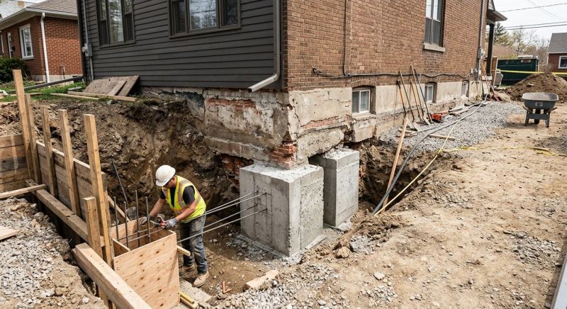 Structural Underpinning in Meriden, CT
